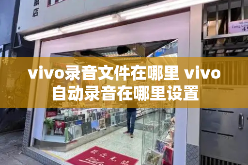 vivo录音文件在哪里 vivo自动录音在哪里设置-第1张图片-星选测评