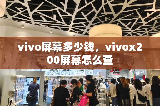 vivo屏幕多少钱，vivox200屏幕怎么查-第1张图片-星选测评