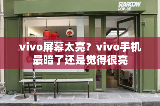 vivo屏幕太亮？vivo手机最暗了还是觉得很亮