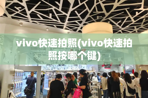 vivo快速拍照(vivo快速拍照按哪个键)-第1张图片-星选测评