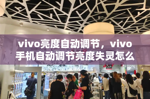 vivo亮度自动调节，vivo手机自动调节亮度失灵怎么办