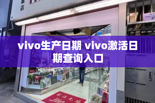 vivo生产日期 vivo激活日期查询入口-第1张图片-星选测评