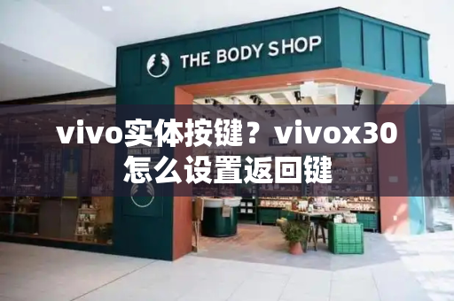 vivo实体按键？vivox30怎么设置返回键