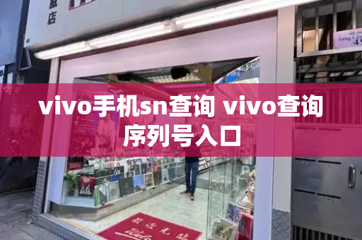 vivo手机sn查询 vivo查询序列号入口