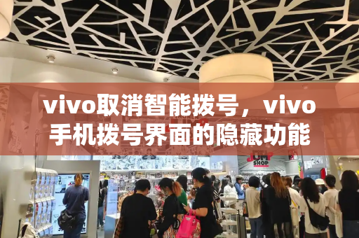 vivo取消智能拨号，vivo手机拨号界面的隐藏功能-第1张图片-星选测评