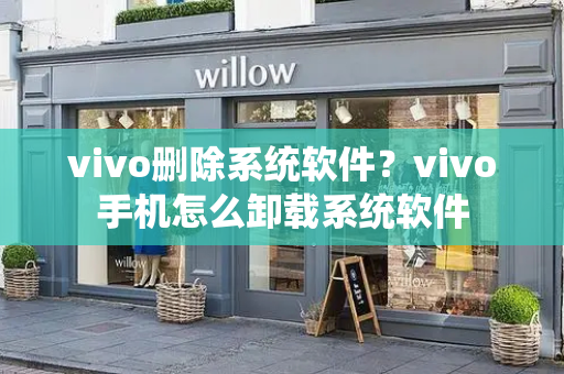 vivo删除系统软件？vivo手机怎么卸载系统软件