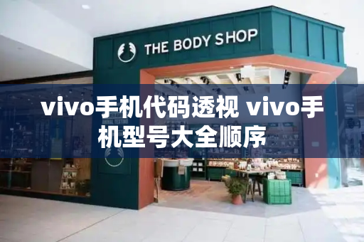 vivo手机代码透视 vivo手机型号大全顺序-第1张图片-星选测评