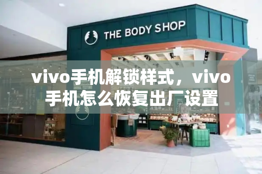 vivo手机解锁样式，vivo手机怎么恢复出厂设置-第1张图片-星选测评