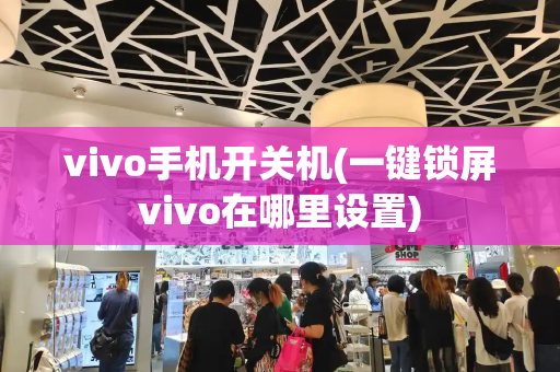 vivo手机开关机(一键锁屏vivo在哪里设置)-第1张图片-星选测评