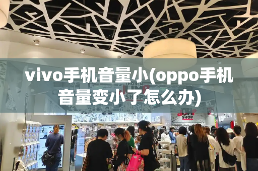 vivo手机音量小(oppo手机音量变小了怎么办)