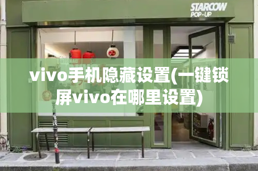 vivo手机隐藏设置(一键锁屏vivo在哪里设置)-第1张图片-星选测评