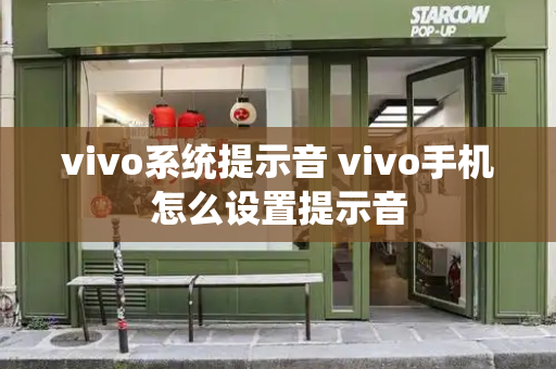 vivo系统提示音 vivo手机怎么设置提示音-第1张图片-星选测评