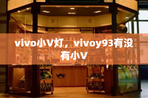 vivo小V灯，vivoy93有没有小V