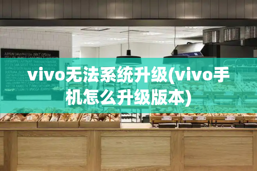 vivo无法系统升级(vivo手机怎么升级版本)-第1张图片-星选测评