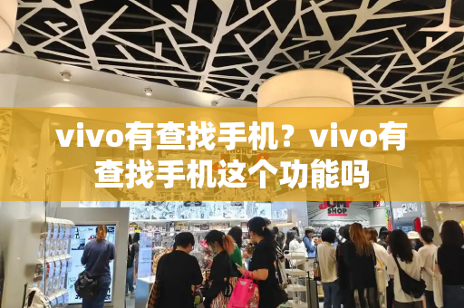 vivo有查找手机？vivo有查找手机这个功能吗-第1张图片-星选测评