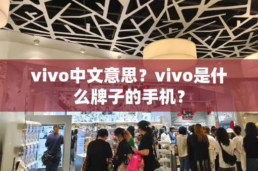 vivo中文意思？vivo是什么牌子的手机？-第1张图片-星选测评