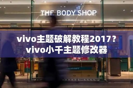 vivo主题破解教程2017？vivo小千主题修改器