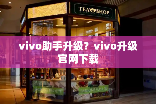 vivo助手升级？vivo升级官网下载-第1张图片-星选测评