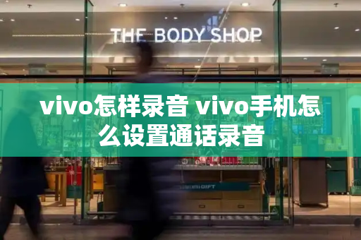 vivo怎样录音 vivo手机怎么设置通话录音-第1张图片-星选测评