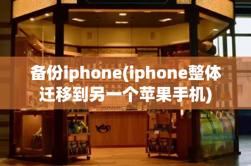 备份iphone(iphone整体迁移到另一个苹果手机)-第1张图片-星选测评