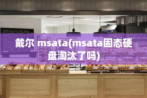 戴尔 msata(msata固态硬盘淘汰了吗)