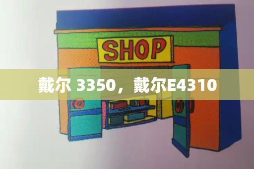 戴尔 3350，戴尔E4310-第1张图片-星选值得买