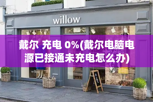 戴尔 充电 0%(戴尔电脑电源已接通未充电怎么办)