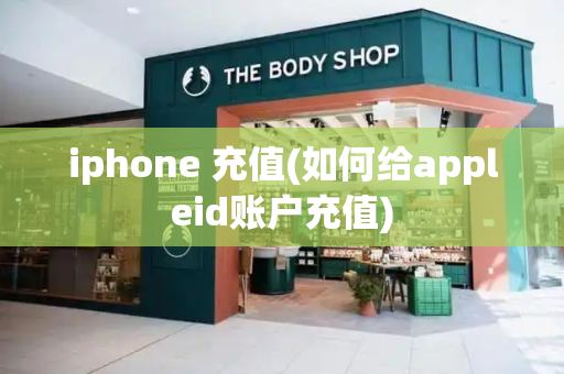 iphone 充值(如何给appleid账户充值)