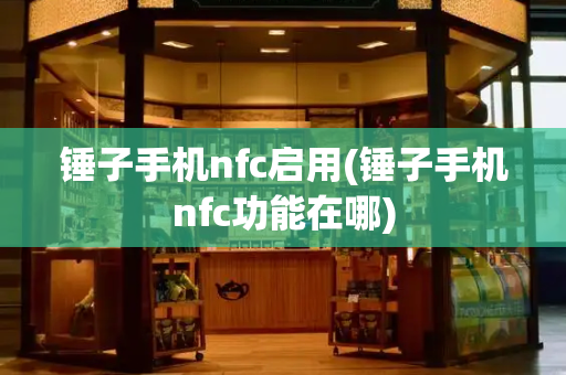 锤子手机nfc启用(锤子手机nfc功能在哪)-第1张图片-星选测评