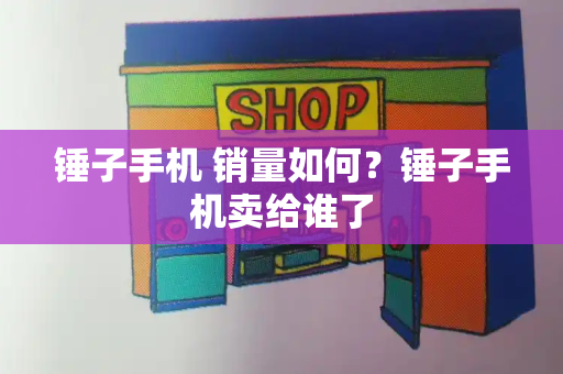 锤子手机 销量如何？锤子手机卖给谁了-第1张图片-星选测评