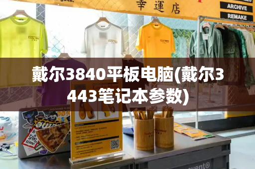 戴尔3840平板电脑(戴尔3443笔记本参数)-第1张图片-星选值得买