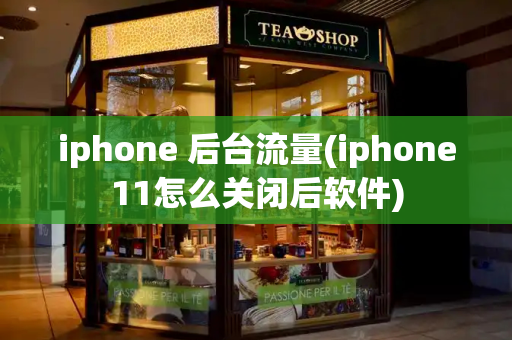 iphone 后台流量(iphone11怎么关闭后软件)