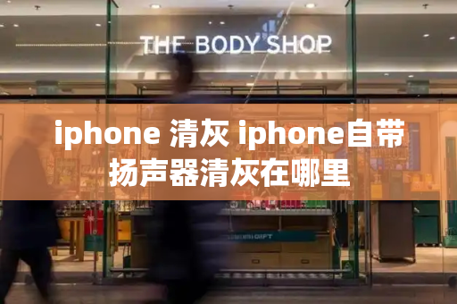 iphone 清灰 iphone自带扬声器清灰在哪里-第1张图片-星选测评