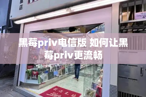 黑莓priv电信版 如何让黑莓priv更流畅-第1张图片-星选测评