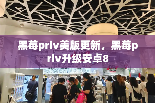 黑莓priv美版更新，黑莓priv升级安卓8-第1张图片-星选测评