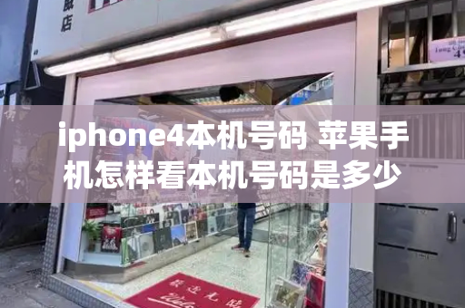 iphone4本机号码 苹果手机怎样看本机号码是多少-第1张图片-星选测评