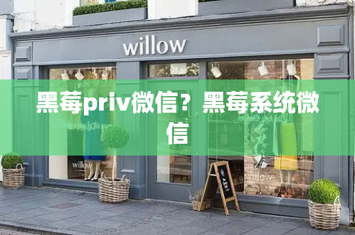 黑莓priv微信？黑莓系统微信