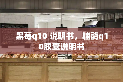 黑莓q10 说明书，辅酶q10胶囊说明书