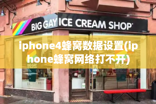 iphone4蜂窝数据设置(iphone蜂窝网络打不开)