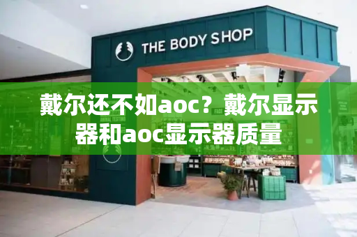 戴尔还不如aoc？戴尔显示器和aoc显示器质量