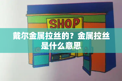 戴尔金属拉丝的？金属拉丝是什么意思-第1张图片-星选值得买