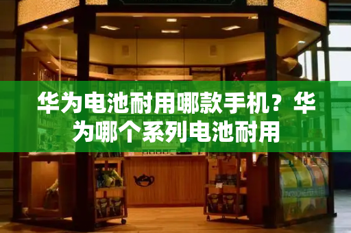 华为电池耐用哪款手机？华为哪个系列电池耐用