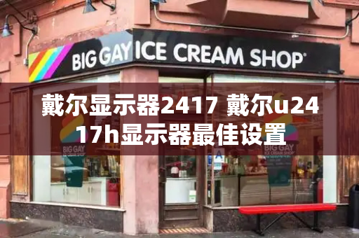 戴尔显示器2417 戴尔u2417h显示器最佳设置