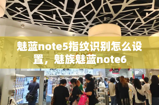 魅蓝note5指纹识别怎么设置，魅族魅蓝note6