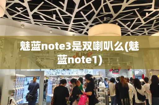 魅蓝note3是双喇叭么(魅蓝note1)