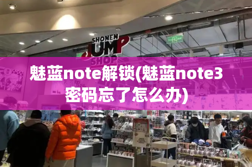 魅蓝note解锁(魅蓝note3密码忘了怎么办)-第1张图片-星选测评