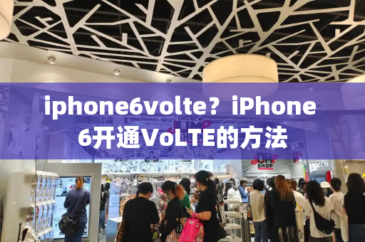 iphone6volte？iPhone 6开通VoLTE的方法-第1张图片-星选测评