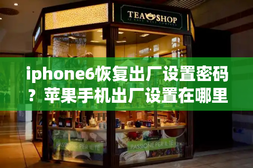 iphone6恢复出厂设置密码？苹果手机出厂设置在哪里-第1张图片-星选测评