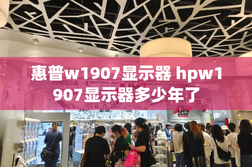 惠普w1907显示器 hpw1907显示器多少年了