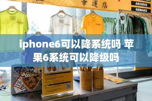 iphone6可以降系统吗 苹果6系统可以降级吗-第1张图片-星选测评